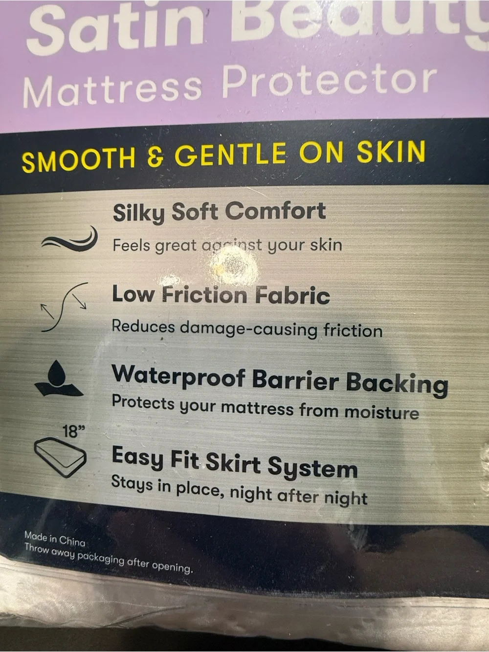 New-Serta SertaRest Deluxe Satin Beauty Full Waterproof Mattress Protector